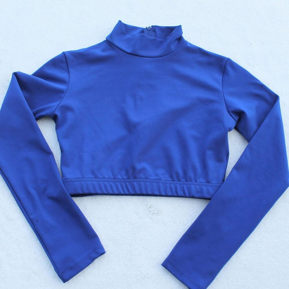 💙📣Chasse Mock Neck Cheer Sport long sleeved top